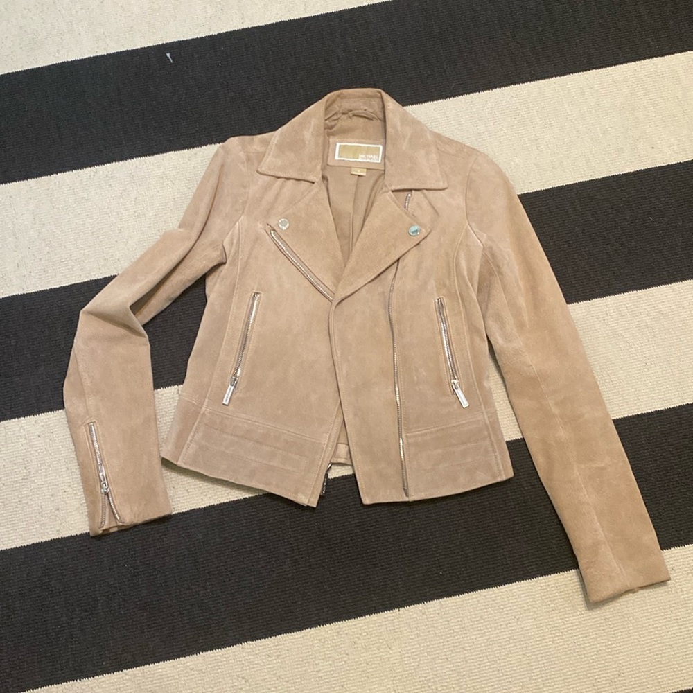Michael Kors Suede Moto Jacket xs